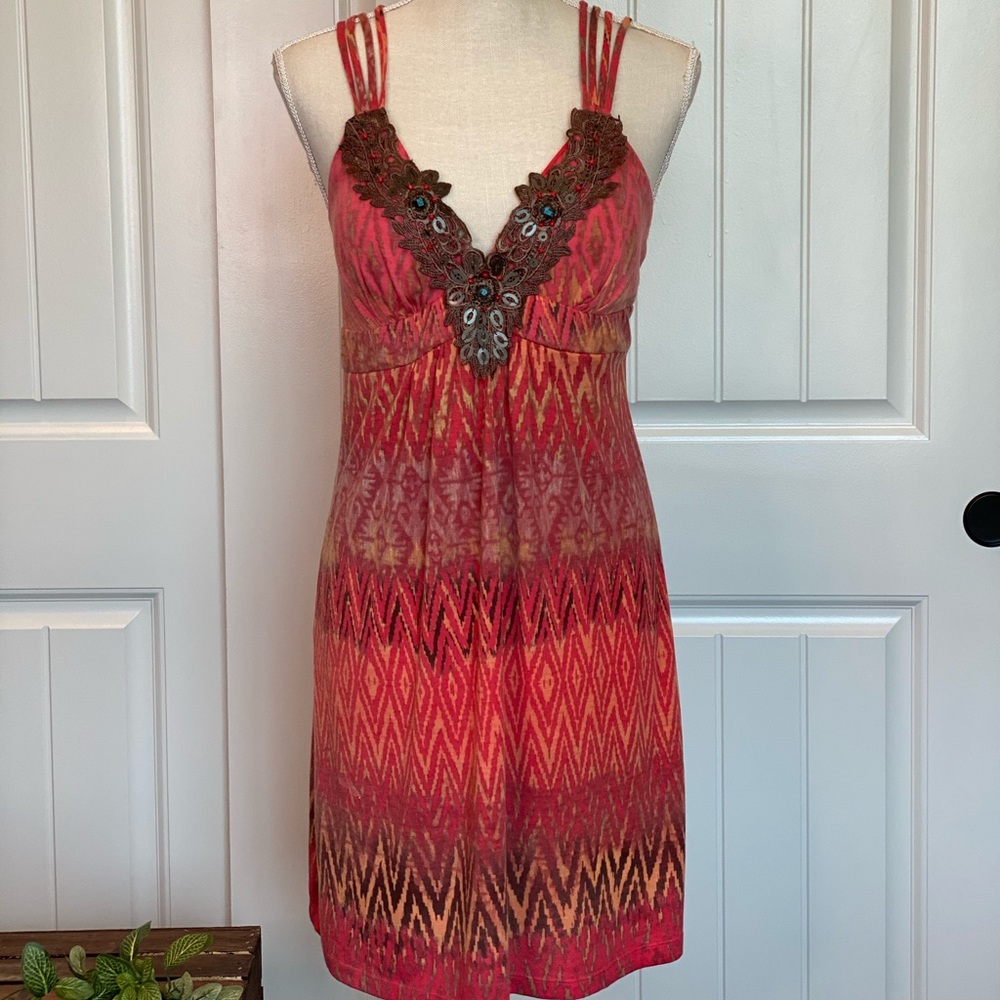 Beautiful Lace & Beaded Summer Dress
